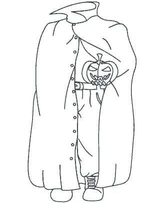 halloween ghost coloring page