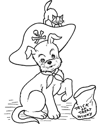 halloween costume coloring page