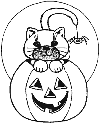 halloween jack-o-lantern coloring page