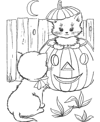 halloween jack-o-lantern coloring page