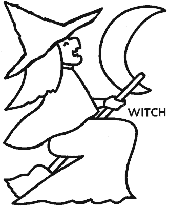 preschool halloween coloring page