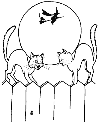 witch coloring page