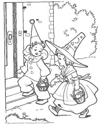 witch coloring page