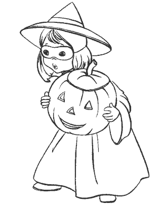 witch coloring page