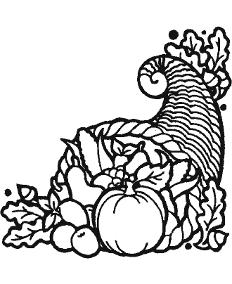 cornucopia coloring pages