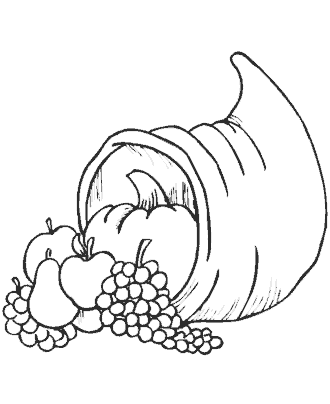 cornucopia coloring pages