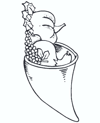 cornucopia coloring page