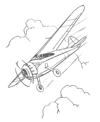 airplane coloring page