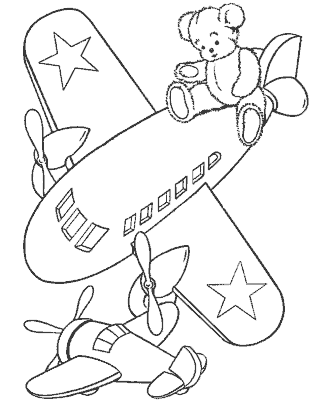 airplanes coloring page