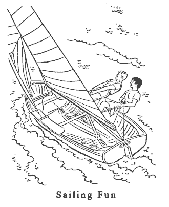 boats coloring page