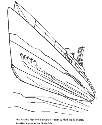 boat coloring page