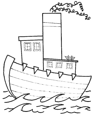 boat coloring pages