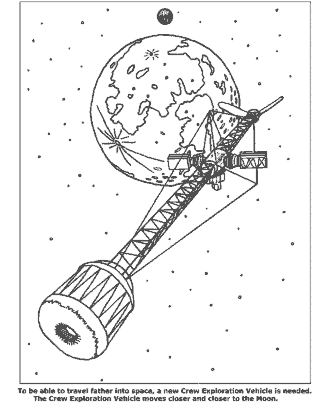 space coloring pages