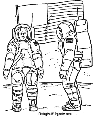 space shuttle coloring page