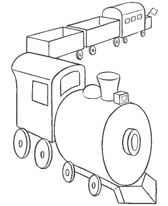 train coloring page