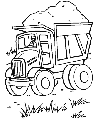 truck coloring page